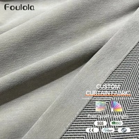 Approvisionnement d'usine de haute qualité un côté plaine un côté rayures conception Chenille 95% tissu de rideau occultant