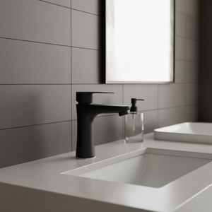 मैट काले आधुनिक स्टेनलेस स्टील 201 कोल्ड बेसिन नल नल नल के लिए एकल हैंडल सिरेमिक वाल्व कोर के साथ वॉश बेसिन के लिए एकल हैंडल सिरेमिक वाल्व कोर के साथ - Product Image 3