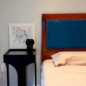 <span class=keywords><strong>Cama</strong></span> Doble Moderna Tapizada Lumio, Color Madera de Cerezo, Respaldo Suave, Madera Maciza, Dormitorio Principal, <span class=keywords><strong>Segunda</strong></span> <span class=keywords><strong>Mano</strong></span>, 2 Años de Garantía - Product Image 2