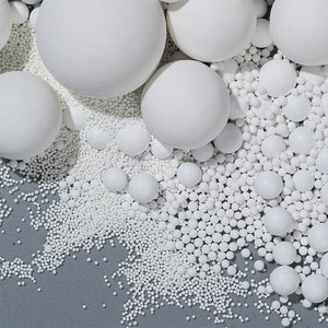 JJEM Boules à haute teneur en alumine Support inerte 99% Boule en céramique Al2O3 pour raffinerie d'usine d'engrais - Product Image 1