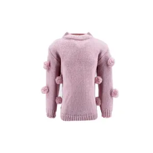 Produsen Pakaian Kustom Sweter Imut Anak Perempuan Balita Sweater Bayi Perempuan Lucu Katun