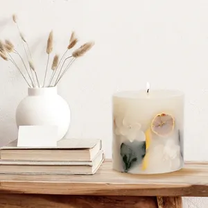 Candela Profumata <span class=keywords><strong>di</strong></span> Lusso in Paraffina con Fiori Secchi e <span class=keywords><strong>Frutta</strong></span> per la Festa del Papà, Vendita all'Ingrosso - Product Image 6