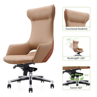 ZITAI chaise de bureau moderne de luxe haut de gamme mobilier de bureau de haute qualité chaise pivotante de bureau de direction en cuir