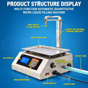 Machine de remplissage de bouteilles à tête unique, machine de remplissage de liquides visqueux avec pesage CNC et contrôle quantitatif automatique - Product Image 5