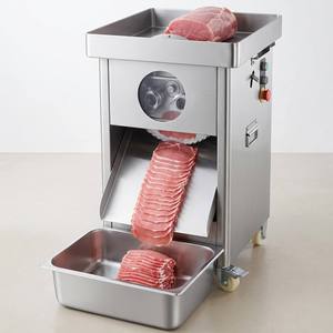 Cortadora Industrial Vertical de Carne Fresca de Acero Inoxidable con Juego de Cuchillas Removibles y Protector Cilíndrico para Carne de Res, Picanha y Pierna de Aves - Product Image 3