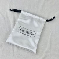 Coloré Soie Satin Tissu Cordon Poussière Bijoux BagEco Friendly Cordon Pliable Épicerie Sac Fourre-Tout Logo Personnalisé