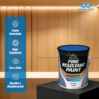 Peinture ignifuge décorative pour applications commerciales, zones publiques, peinture latex résistante au feu, systèmes de peinture pour surfaces