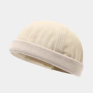Casquette Docker personnalisée avec logo, sans visière, style marin, pour le travail, en tissu courant, pour hommes et femmes - Product Image 3