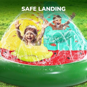 20FT Children's Water <b>Slide</b> PVC Inflatable Watermelon Water <b>Slide</b> Summer Outdoor Lawn Sprinkler 2 Water <b>Slides</b> - Product Image 5