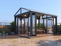 Pergola de jardin de haute qualité en alliage d'aluminium de luxe, revêtement en poudre, pour balcon et extérieur