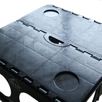 Outdoor Camping Picknick Esszimmer Kunststoff Klapptisch mit Getränke halter