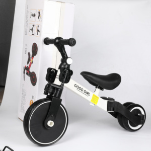 Bon prix certifié CE tricycle pliable pour enfant tricycle à rotation à pneu pneumatique siège rotatif 4-en-1 tricycle pour bébé de 2 à 4 ans - Product Image 3