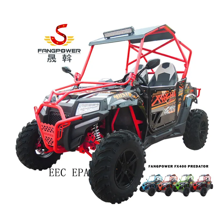 Fangpower high quality 400cc kids adults all terrain vehicle quad gocart adult farm buggy utv utility vehicle 4x4