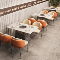Tables et chaises de restaurant de luxe XZY, mobilier de restaurant commercial personnalisé, OEM ODM, ensemble de table à manger BBQ, sièges de stand, canapé