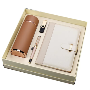 Set Hadiah Perusahaan Mewah Kustom - Cangkir Vakum dan Buku Catatan - Set Hadiah Promosi Bisnis Premium - Product Image 2