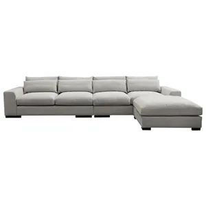 American Popular Deep Couch With Ottoman Sitting Room Furniture Living Room Down Sofa
