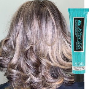 Crema Colorante Professionale per <span class=keywords><strong>Capelli</strong></span> Senza Ammoniaca, Basso Contenuto di Ammoniaca, Copertura <span class=keywords><strong>Capelli</strong></span> Grigi alle Erbe, 55 Colori, Private Label, Permanente - Product Image 2