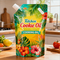 Kunden spezifisches Design Gedrucktes Kochen Speiseöl Kunststoff verpackungs säcke Sonnenblumen-Olivenöl-Verpackungs beutel in Lebensmittel qualität