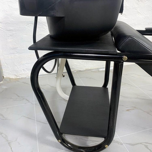Modern Lying Black Günstige Beauty Salon Möbel <span class=keywords><strong>Shampoo</strong></span> Bett Haar wasch stuhl <span class=keywords><strong>Shampoo</strong></span> Schüssel und Stuhl für Salon Barber Shop - Product Image 6