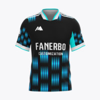 Setelan Jersey Sepak Bola Pria Kustom Lengan Pendek Cepat Kering Bernapas Seragam Latihan Tim