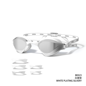 <span class=keywords><strong>Gafas</strong></span> <span class=keywords><strong>de</strong></span> Natación Antivaho Personalizadas para Carreras, Resistentes al Agua, Marco Pequeño, Cómodas, <span class=keywords><strong>de</strong></span> Silicona, para Adultos, para Piscina - Product Image 4