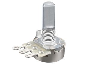 Potenciômetro Rotativo com Eixo Metálico b50k wh148 Potenciômetro com Interruptor Potenciômetro Simples Duplo com Acabamento Texturizado Soundwell RD16 - Product Image 3