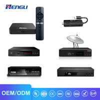 HENGLI OEM 1080P MTK ALI GX Chips Disponibles, Receptor de TV Híbrido, Decodificador DVB T2, Receptor de Televisión Digital