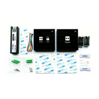 Kit de commande tactile automatique pour porte intérieure avec serrure, en plexiglas moderne et durable, de la marque Canbo