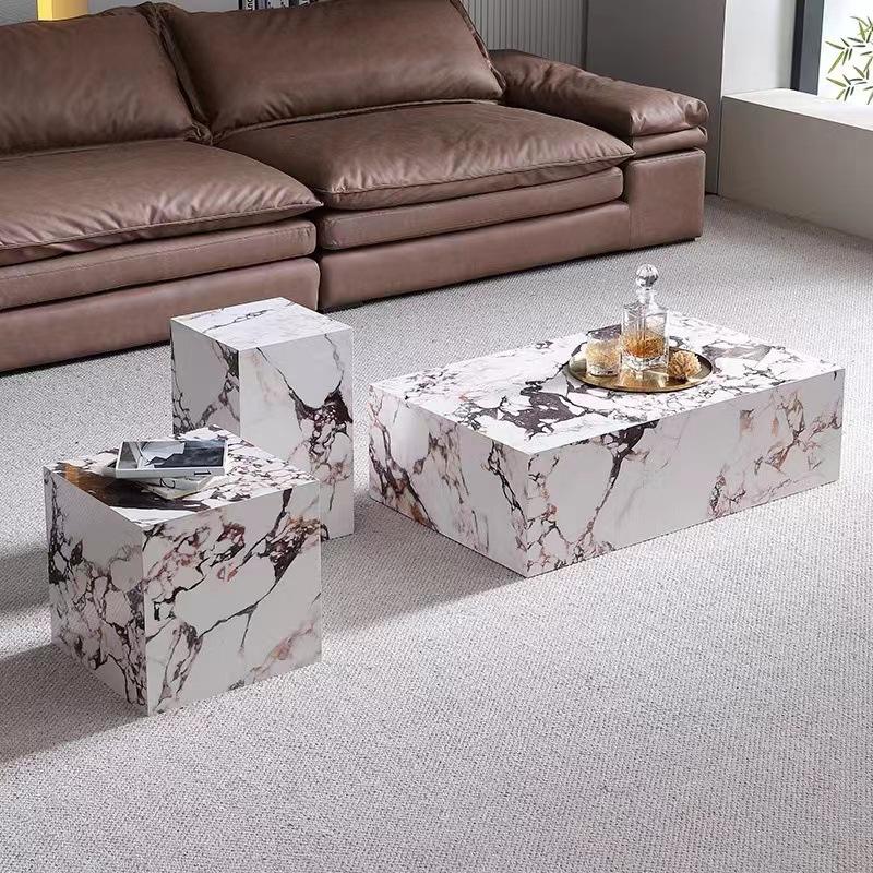 Nordic Square Contemporary Modern Luxury Sofa Side Table