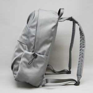 Customized New Arrival Zipper Polyester Light Weight Shoulder Back Strap Light Grey Pockets Casual Sports <b>Backpacks</b> for <b>Lady</b> - Product Image 5