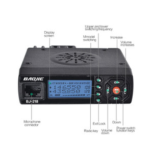 Radio para Vehículo Baojie Mini, Doble Banda UV, 25W, Ventilador Integrado, Alimentación por Encendedor de Cigarrillos - Product Image 2