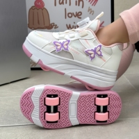 L'usine vend de nouveaux patins à roulettes professionnels à quatre roues pour enfants, confortables et respirants, pour garçons et filles.