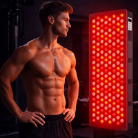 Panneau de thérapie LED Sunsred à écran tactile vertical 630nm 660nm 810nm 830nm 850nm rouge et proche infrarouge avec prise US pour usage domestique