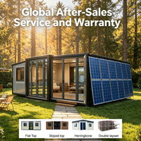 Maison conteneur extensible de 20 pieds pour zone isolée, prête pour l'installation de systèmes solaires, pour les secours en cas de catastrophe et les situations d'urgence