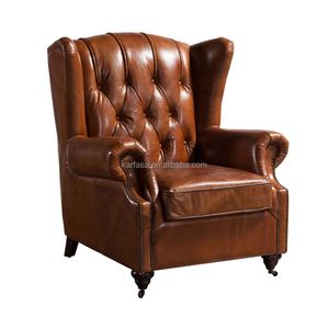 Không gian thương mại màu nâu chỗ ngồi cho không gian thương mại phong cách Mỹ cao trở lại thiết kế truyền thống da - Product Image 3