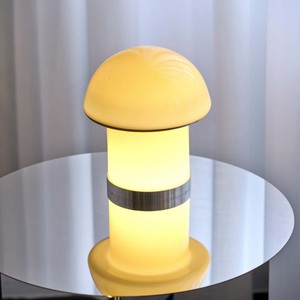 <b>Bar</b> Table Lamp Mushroom Shape Led <b>Light</b> Source E27 Bulb Base Switch Control Eye Caring Ambient Lighting For Bedroom Dining Table - Product Image 4