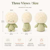 Peluche Pissenlit de Luxe Inspirée par l'IA - Figurine Kawaii Ultra Douce Remplie de Coton PP et Polyester Effet Nuage pour Fêtes Unisexe