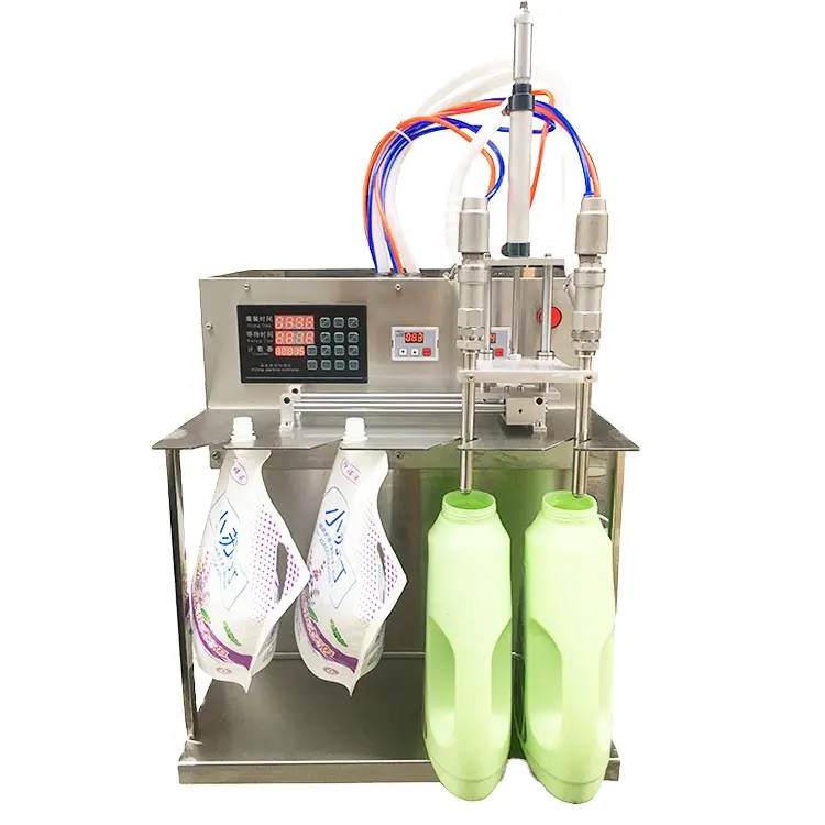 Полуавтоматическая упаковочная машина для розлива шампуня, жидкого моющего средства, саше по заводской цене