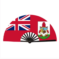 Éventails à main avec drapeau des Bahamas, personnalisés, grands, pour la danse en ligne, les mariages en plein air et les fêtes