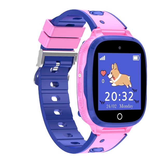 Q18 Kids Smart Watch GPS Location Tracker Bracelet 2G SIM Card Call Alarm Clock IP67 Waterproof Square Alloy TFT Touch Screen