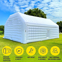 Tente publicitaire gonflable personnalisée grande tente gonflable blanche pour mariage, anniversaire, carnaval, fête