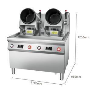 เครื่องทำอาหารอัตโนมัติสำหรับร้านอาหารเชิงพาณิชย์ หม้อไฟฟ้า/แก๊ส สำหรับผัดข้าวผัด ข้าวผัดก๋วยเตี๋ยว อุปกรณ์ครัว - Product Image 4