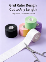 Pita Otot Wajah Face Lift Kinesiology Tape 2.5cmx5m Elastis Tinggi Bernapas Ramah Kulit Pita Pengencang Wajah untuk Kecantikan