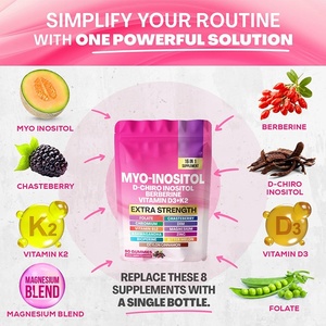 Gomitas OEM 16 en 1 para el Bienestar Femenino con Inositol, Berberina, DIM y Chasteberry para el Equilibrio Hormonal, la Salud Metabólica y el Apoyo al SPM - Product Image 3