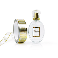 Autocollants personnalisés en feuille d'or transparente, étiquettes adhésives imperméables, emballages de luxe pour flacons de parfum