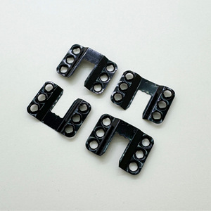 E221 Black Six Hole Molded <b>Hanging</b> <b>Hook</b> 5-10kg Load Capacity Double <b>Hook</b> <b>For</b> Photo Frame Back Panel Hardware Accessory - Product Image 1