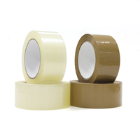 Ruban adhésif transparent simple face en BOPP souple pour carton, 50m, haute adhérence, étanche, faible bruit, acrylique silencieux pour emballage