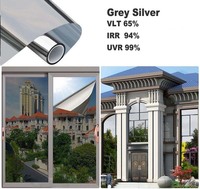 Película Moderna para Ventanas con Visión Unidireccional y Privacidad, Espejo Reflectante Autoadhesivo, Decorativa, Opaca, para Ventanas de Edificios