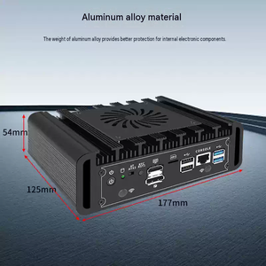 BKHD J6412 N150 N300 มินิพีซีอุตสาหกรรม 6 พอร์ต LAN 2.5G อุปกรณ์เครือข่าย Intel I226V - Product Image 5