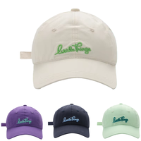 Casquette de baseball 6 panneaux brodée en 3D avec boucle métallique incurvée, ajustable, unisexe, en coton et polyester, pour l'extérieur – Meilleure vente